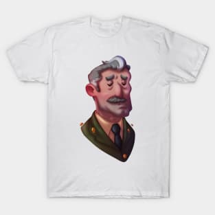 The Captain Portrait - BBC Ghosts T-Shirt